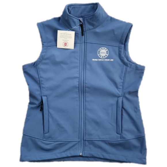 Grand Circle Cruise Line Jackets & Blazers - Inner Circle GCCL Baby Blue Vest Jacket